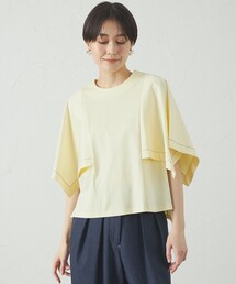 CAST: | 【接触冷感/抗菌防臭/白化軽減】レイヤードカットソー(Tシャツ/カットソー)