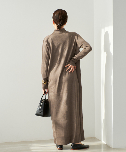 plage（プラージュ）の「ポロエリ ロングワンピース（ワンピース