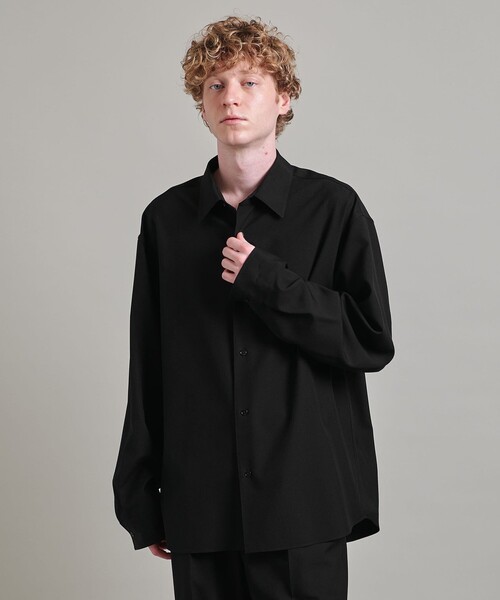 LOEFF(ロエフ)の「<LOEFF>ポプリン シャツ MEN’S(シャツ/ブラウス・メンズ・ブラック/ライム・1/2)」の4枚目の写真