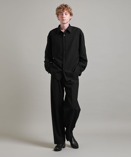 LOEFF(ロエフ)の「<LOEFF>ポプリン シャツ MEN’S(シャツ/ブラウス・メンズ・ブラック/ライム・1/2)」の5枚目の写真