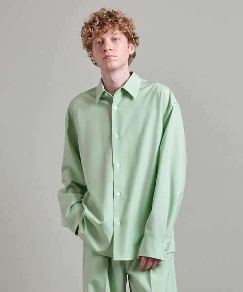 LOEFF(ロエフ)の「<LOEFF>ポプリン シャツ MEN’S(シャツ/ブラウス・メンズ・ブラック/ライム・1/2)」の6枚目の写真