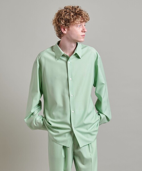LOEFF(ロエフ)の「<LOEFF>ポプリン シャツ MEN’S(シャツ/ブラウス・メンズ・ブラック/ライム・1/2)」の7枚目の写真