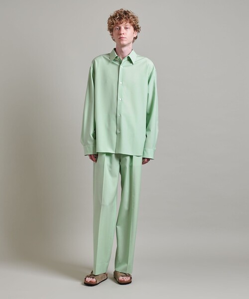 LOEFF(ロエフ)の「<LOEFF>ポプリン シャツ MEN’S(シャツ/ブラウス・メンズ・ブラック/ライム・1/2)」の8枚目の写真