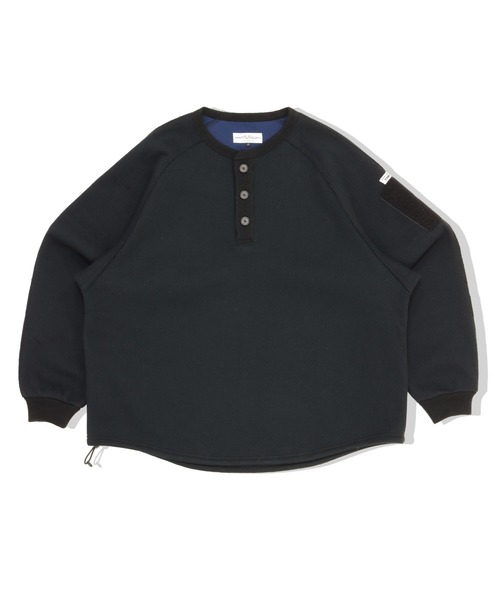 elephant TRIBAL fabrics（エレファントトライバルファブリックス）の「elephant TRIBAL fabrics Modern Thermal Henley Neck（Tシャツ/カットソー・メンズ・ブラック/グレー・FREE）」の9枚目の写真