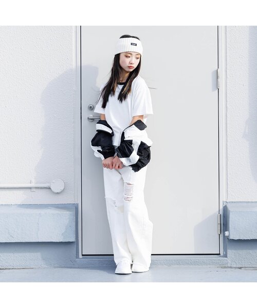 algy（アルジー）の「algyシシュウリンガー半袖T（Tシャツ/カットソー・キッズ・オレンジ/ミント/ライム/ピンク/オフホワイト/ブラック・SMALL/MEDIUM/X-SMALL/XX-SMALL）」の8枚目の写真