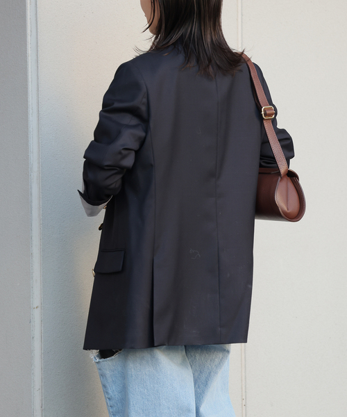 JOURNAL STANDARD（ジャーナルスタンダード）の「《追加3》ダブルブレステッドジャケット（テーラードジャケット・レディース・ブラック/ネイビー・36/38）」の16枚目の写真