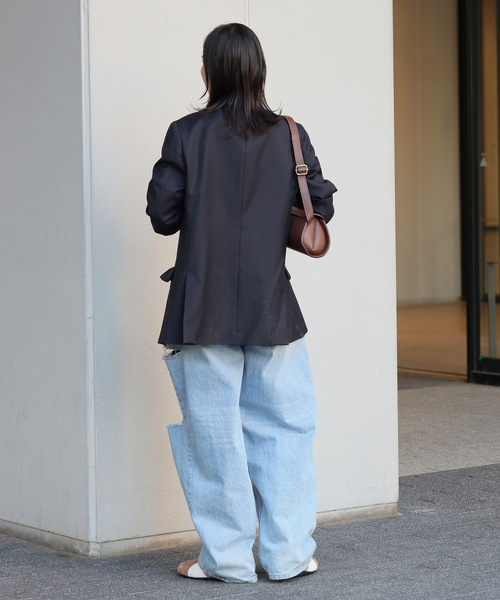 JOURNAL STANDARD（ジャーナルスタンダード）の「《追加3》ダブルブレステッドジャケット（テーラードジャケット・レディース・ブラック/ネイビー・36/38）」の17枚目の写真