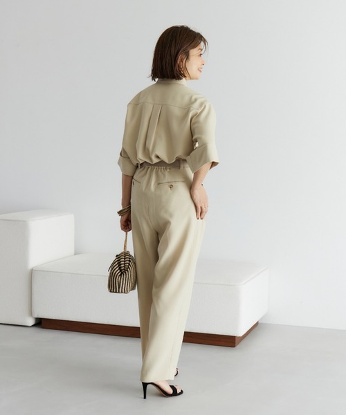 INED（イネド）の「【三尋木奈保コラボ】辛口モードなバレルパンツ「セットアップ対応」（その他パンツ・レディース・チャコールグレー/ベージュ・7号/9号/11号）」の6枚目の写真