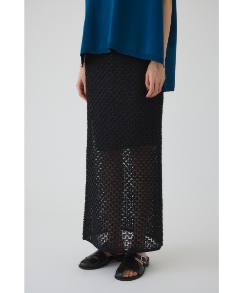 RIM.ARK(リムアーク)の「Lace knit SK レースニットスカート(スカート・レディース・ブラック/オフホワイト/グレイッシュベージュ・38/36)」の12枚目の写真