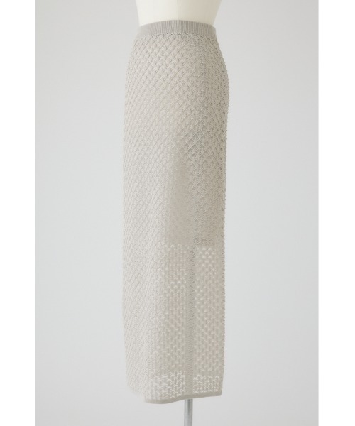 RIM.ARK(リムアーク)の「Lace knit SK レースニットスカート(スカート・レディース・ブラック/オフホワイト/グレイッシュベージュ・38/36)」の18枚目の写真