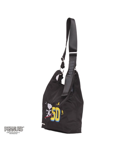 OUTDOOR PRODUCTS(アウトドアプロダクツ)の「アウトドア【OUTDOOR】PEANUTSコレクション スヌーピー メッセンジャー2WAYショルダー(ショルダーバッグ・レディース・ブラック/ベージュ/グレー・フリ-)」の9枚目の写真