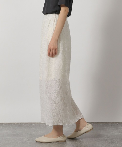 LAKOLE（ラコレ）の「フリンジプリーツスカート / 322601（スカート・レディース・ミント/オフホワイト/ブラック・FREE）」の8枚目の写真