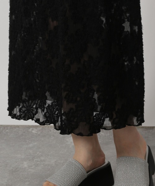 LAKOLE（ラコレ）の「フリンジプリーツスカート / 322601（スカート・レディース・ミント/オフホワイト/ブラック・FREE）」の19枚目の写真