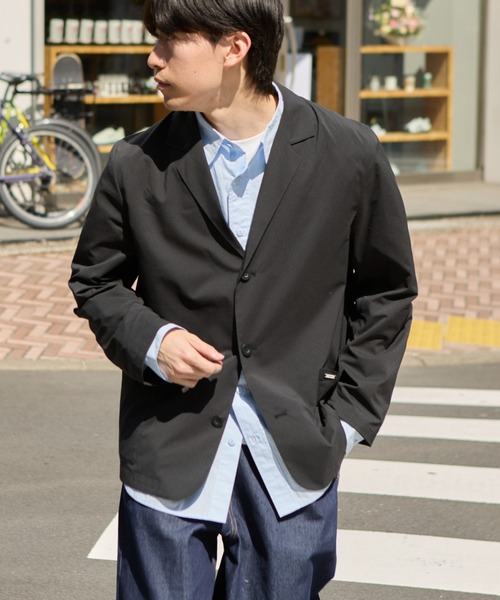 CIAOPANIC TYPY（チャオパニックティピー）の「【洗えるジャケット】MOLユニセックスドライバーズワークテーラードジャケット（テーラードジャケット・メンズ・チャコールグレー/ブラック・LARGE/MEDIUM）」の14枚目の写真