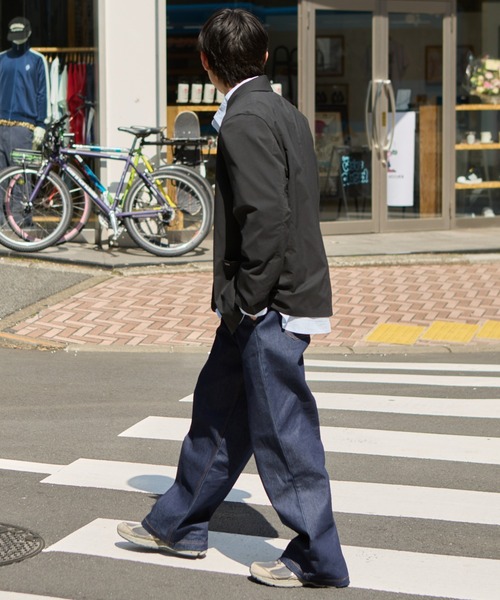 CIAOPANIC TYPY（チャオパニックティピー）の「【洗えるジャケット】MOLユニセックスドライバーズワークテーラードジャケット（テーラードジャケット・メンズ・チャコールグレー/ブラック・LARGE/MEDIUM）」の20枚目の写真