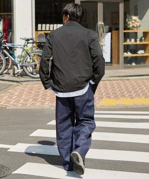 CIAOPANIC TYPY（チャオパニックティピー）の「【洗えるジャケット】MOLユニセックスドライバーズワークテーラードジャケット（テーラードジャケット・メンズ・チャコールグレー/ブラック・LARGE/MEDIUM）」の21枚目の写真