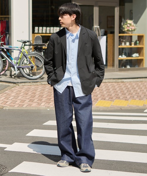 CIAOPANIC TYPY（チャオパニックティピー）の「【洗えるジャケット】MOLユニセックスドライバーズワークテーラードジャケット（テーラードジャケット・メンズ・チャコールグレー/ブラック・LARGE/MEDIUM）」の18枚目の写真