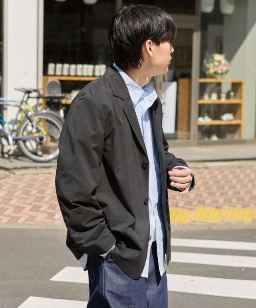CIAOPANIC TYPY（チャオパニックティピー）の「【洗えるジャケット】MOLユニセックスドライバーズワークテーラードジャケット（テーラードジャケット・メンズ・チャコールグレー/ブラック・LARGE/MEDIUM）」の16枚目の写真