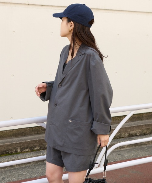 CIAOPANIC TYPY（チャオパニックティピー）の「【洗えるジャケット】MOLユニセックスドライバーズワークテーラードジャケット（テーラードジャケット・メンズ・チャコールグレー/ブラック・LARGE/MEDIUM）」の9枚目の写真