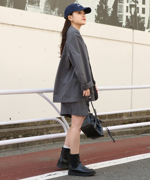 CIAOPANIC TYPY（チャオパニックティピー）の「【洗えるジャケット】MOLユニセックスドライバーズワークテーラードジャケット（テーラードジャケット・メンズ・チャコールグレー/ブラック・LARGE/MEDIUM）」の10枚目の写真