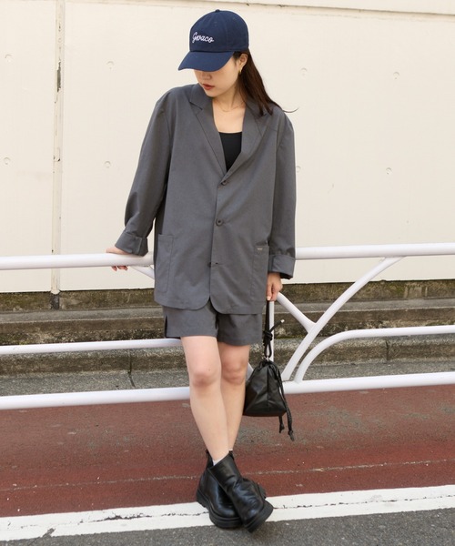 CIAOPANIC TYPY（チャオパニックティピー）の「【洗えるジャケット】MOLユニセックスドライバーズワークテーラードジャケット（テーラードジャケット・メンズ・チャコールグレー/ブラック・LARGE/MEDIUM）」の3枚目の写真