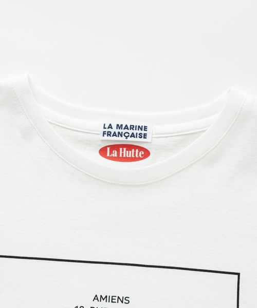 LA MARINE FRANCAISE（マリン フランセーズ）の「【 LA HUTTE】別注 VACANCE Tシャツ（Tシャツ/カットソー・レディース・ブラック/レッド・FREE）」の5枚目の写真