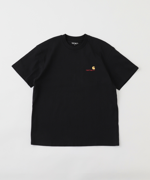 Carhartt WIP(カーハートダブリューアイピー)の「CARHARTT WIP / カーハート ダブリューアイピー S/S AMERICAN SCRIPT T-SHIRT I029956(Tシャツ/カットソー・メンズ・ブラック/パープル系その他/ホワイト・LARGE/MEDIUM)」の1枚目の写真