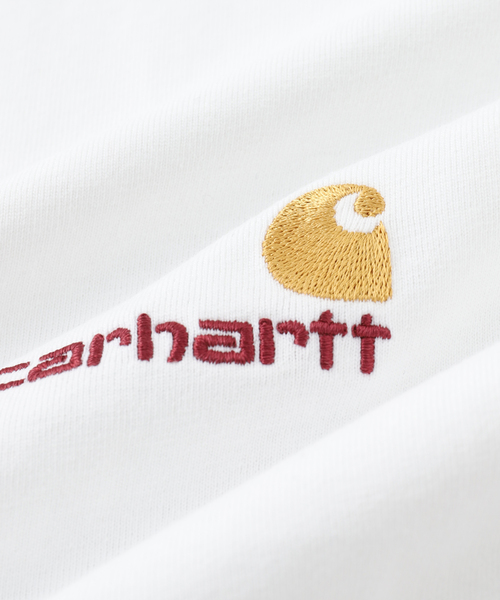 Carhartt WIP(カーハートダブリューアイピー)の「CARHARTT WIP / カーハート ダブリューアイピー S/S AMERICAN SCRIPT T-SHIRT I029956(Tシャツ/カットソー・メンズ・ブラック/パープル系その他/ホワイト・LARGE/MEDIUM)」の6枚目の写真