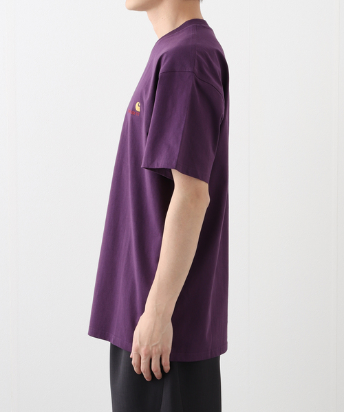 Carhartt WIP(カーハートダブリューアイピー)の「CARHARTT WIP / カーハート ダブリューアイピー S/S AMERICAN SCRIPT T-SHIRT I029956(Tシャツ/カットソー・メンズ・ブラック/パープル系その他/ホワイト・LARGE/MEDIUM)」の9枚目の写真