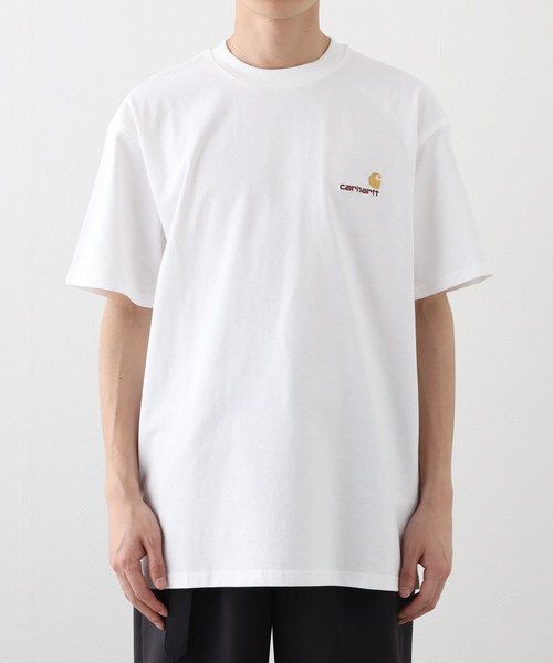 Carhartt WIP(カーハートダブリューアイピー)の「CARHARTT WIP / カーハート ダブリューアイピー S/S AMERICAN SCRIPT T-SHIRT I029956(Tシャツ/カットソー・メンズ・ブラック/パープル系その他/ホワイト・LARGE/MEDIUM)」の12枚目の写真
