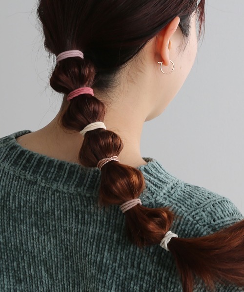 colleca la(コレカラ)の「カラーヘアゴムセット(ヘアゴム・レディース・ゴールド系/シルバー系/ブラウン系/ブラックミックス・FREE)」の7枚目の写真