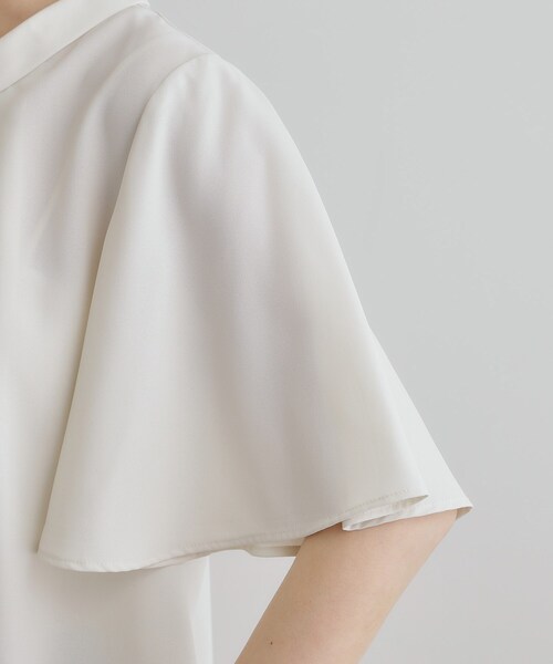 grove（グローブ）の「【華やか】パール調ピン付きボウタイブラウス（シャツ/ブラウス・レディース・オフホワイト/ホワイト系3/ネイビー/ピンク・02/01/03/04/05）」の13枚目の写真