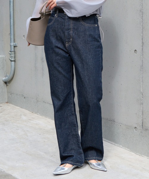 COLONY 2139(コロニートゥーワンスリーナイン)の「フレアデニムパンツ(デニムパンツ・レディース・ネイビー/サックスブルー/ブラック/ブルー/ダークブルー・SMALL/LARGE/MEDIUM)」の19枚目の写真