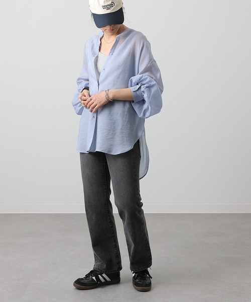 COLONY 2139(コロニートゥーワンスリーナイン)の「フレアデニムパンツ(デニムパンツ・レディース・ネイビー/サックスブルー/ブラック/ブルー/ダークブルー・SMALL/LARGE/MEDIUM)」の6枚目の写真