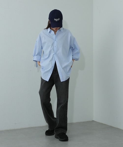 COLONY 2139(コロニートゥーワンスリーナイン)の「フレアデニムパンツ(デニムパンツ・レディース・ネイビー/サックスブルー/ブラック/ブルー/ダークブルー・SMALL/LARGE/MEDIUM)」の8枚目の写真