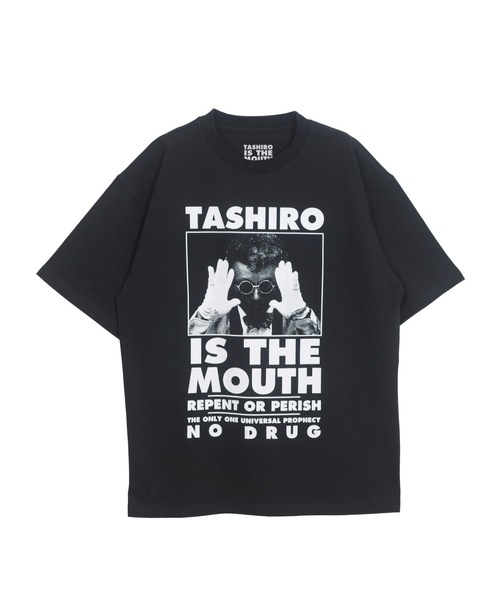 NISHIMOTO IS THE MOUTH(ニシモト イズ ザ マウス)の「S/S TEE | TASHIRO IS THE MOUTH(Tシャツ/カットソー・メンズ・ホワイト/ブラック・MEDIUM/LARGE/X-LARGE)」の1枚目の写真