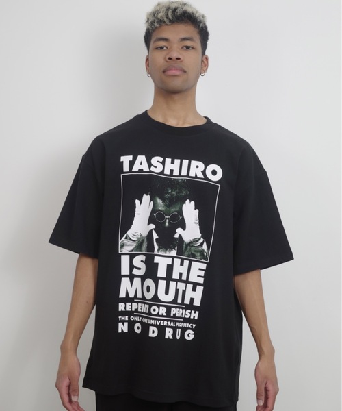 NISHIMOTO IS THE MOUTH(ニシモト イズ ザ マウス)の「S/S TEE | TASHIRO IS THE MOUTH(Tシャツ/カットソー・メンズ・ホワイト/ブラック・MEDIUM/LARGE/X-LARGE)」の11枚目の写真