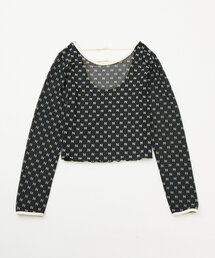 mline | [mline]プリントチュールトップス(Tシャツ/カットソー)