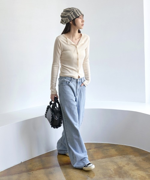 UNE MANSION(ユヌマンション)の「ハニービーユニークジャガードサマービーニー(キャップ・レディース・ブラック・ONE SIZE)」の7枚目の写真