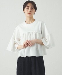 CAST: | 【1枚で着映える】タフタコンビウェーブカットソー(Tシャツ/カットソー)