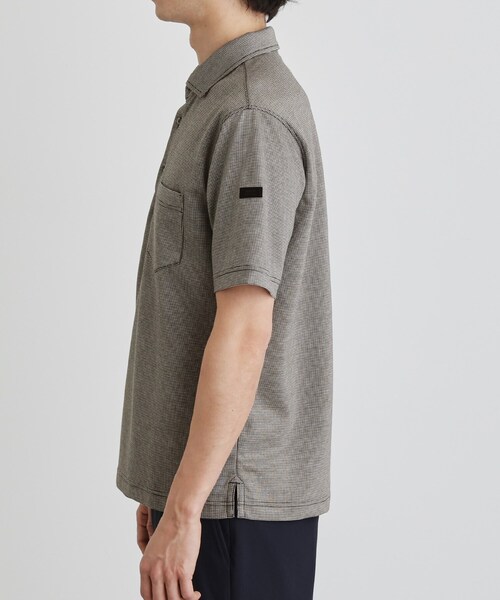 TAKEO KIKUCHI(タケオキクチ)の「千鳥柄ポロシャツ(ポロシャツ・メンズ・ベージュ系その他2/ブラック系3/ネイビー系3・04/03/02)」の6枚目の写真