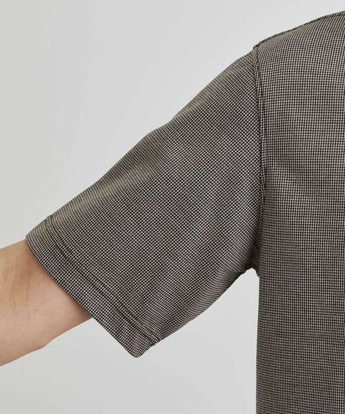 TAKEO KIKUCHI(タケオキクチ)の「千鳥柄ポロシャツ(ポロシャツ・メンズ・ベージュ系その他2/ブラック系3/ネイビー系3・04/03/02)」の10枚目の写真