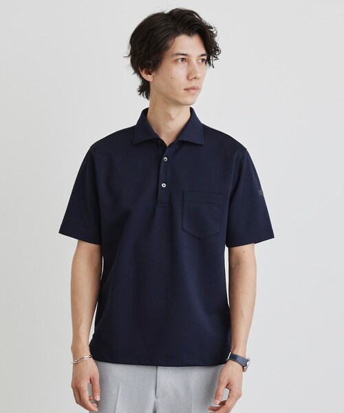 TAKEO KIKUCHI(タケオキクチ)の「千鳥柄ポロシャツ(ポロシャツ・メンズ・ベージュ系その他2/ブラック系3/ネイビー系3・04/03/02)」の18枚目の写真