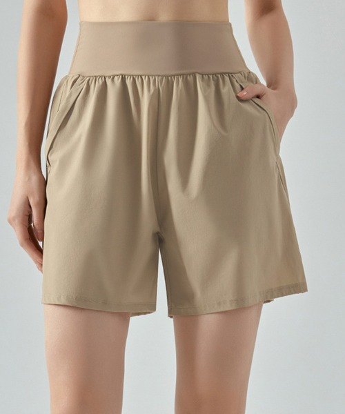 セール】レディース ハイウエストヨガハーフパンツ（レギンス