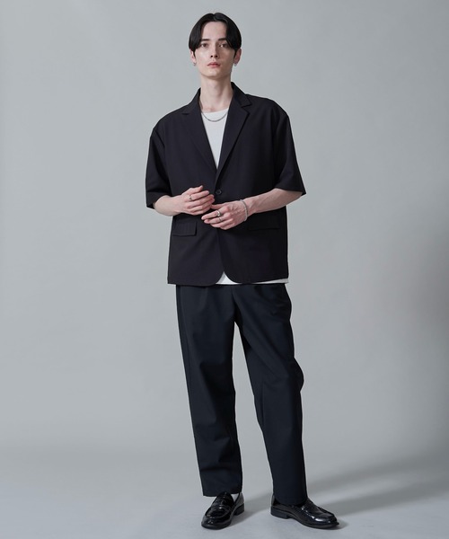 BROWNY(ブラウニー)の「BROWNY/TRシングルテーラードジャケット(テーラードジャケット・メンズ・ダークグレー/ブラック・MEDIUM/LARGE)」の4枚目の写真