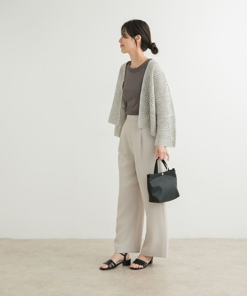 URBAN RESEARCH DOORS(アーバンリサーチドアーズ)の「クロシェレースボレロ(カーディガン/ボレロ・レディース・ベージュ/ミント・MEDIUM)」の11枚目の写真