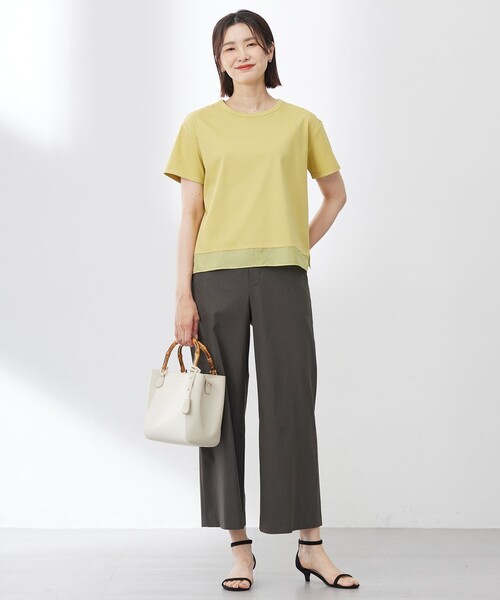 J.PRESS Ladies(J.プレス レディス)の「【洗える】セルロースリネンストレッチ イージー パンツ(その他パンツ・レディース・ライトグレー系/ベージュ系/グレー系・XS/S)」の9枚目の写真