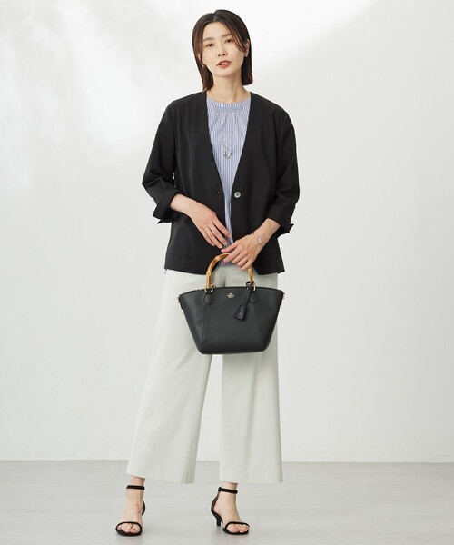 J.PRESS Ladies(J.プレス レディス)の「【洗える】セルロースリネンストレッチ イージー パンツ(その他パンツ・レディース・ライトグレー系/ベージュ系/グレー系・XS/S)」の13枚目の写真