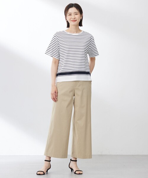 J.PRESS Ladies(J.プレス レディス)の「【洗える】セルロースリネンストレッチ イージー パンツ(その他パンツ・レディース・ライトグレー系/ベージュ系/グレー系・XS/S)」の15枚目の写真