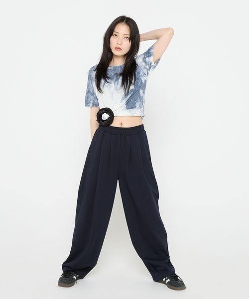 JEANASIS（ジーナシス）の「【Les Fleurs】ボンディングバルーンパンツ/494990（スウェットパンツ・レディース・グレー/ネイビー/ブラック・FREE）」の16枚目の写真